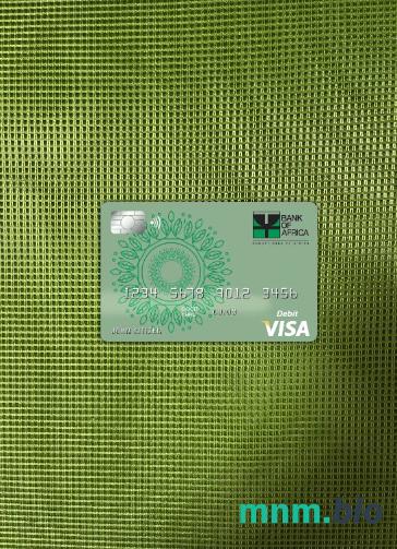 Benin bank of Africa wygląd zdjęcia karty wizowej skan PSD + zdjęcie